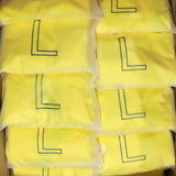 Yellow Elastic Luggage Dust Cover - Size L-1915196537718312965