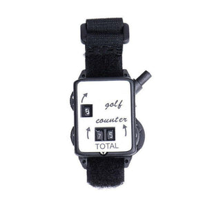 Black Portable Golf Watch With Manual Counter-1915197123532558337