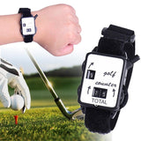 Black Portable Golf Watch With Manual Counter-1915197123532558341