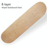 8-Layer Maple Double Raised Roughcast Skateboard With Four Wheels-1915196820867387394
