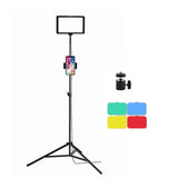 6 Three-Colour Temperature Flat-Panel Live Fill Light With 2.1M Bracket-1915197162132738054