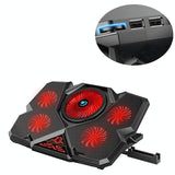 Red Gaming Laptop Cooler With 5V Speed Control-1915197647103332352