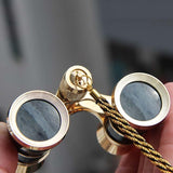 Classical Ladies Binoculars For Drama Watching With Chain - 3X25Mm Black-1915196514381205506
