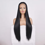 26 Straight Lace Front Human Hair Wig - Style 2 No Code - Natural Look-1922443439690092544