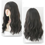 Long Curly Dark Wig - Natural Look-1915197695480434695
