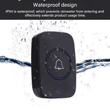Wireless Waterproof Doorbell - 300M Range No Battery Long-Lasting Led Light-1915198224268922883