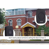 Wireless Waterproof Doorbell - 300M Range No Battery Long-Lasting Led Light-1915198224268922885