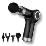 Electric Shock Muscle Massage Gun - Foldable Black Pocket-1915198270523707392