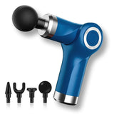 Blue Folding Electric Shock Muscle Massage Gun - Pocket Fascia-1915197957297278976