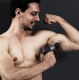 20-Speed Electric Shock Muscle Massage Gun With Lcd Screen - Black-1915197862053023748