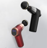 20-Speed Electric Shock Muscle Massage Gun With Lcd Screen - Black-1915197862053023751