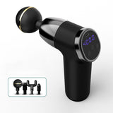 20-Speed Electric Shock Muscle Massage Gun With Lcd Screen - Black-1915197862053023752