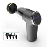 20-Speed Electric Shock Muscle Massage Gun With Lcd - Gray-1915197700681371656