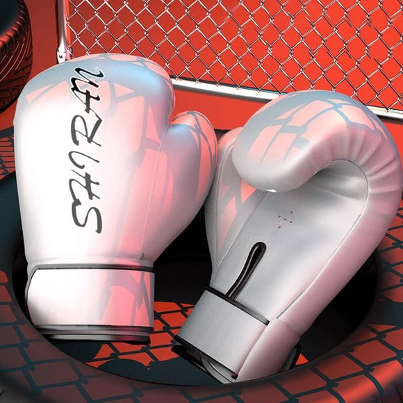 Professional Boxing Sanda Gloves For Training And Fighting - White 10Oz-1915196713333821441