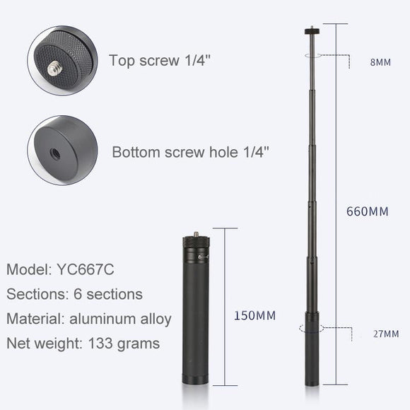 Feiyu G5 / Spg / Wg2 Gimbal Extension Rod For Dji Pocket / Pocket 2-1915197640371474433