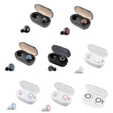 Wireless Tws Bluetooth Headphones With Touch Control - Black / Blue-1915196515467530241