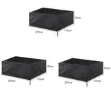 Water-Repellent Billiard Table Cover - 287X155X82Cm - Black-1915196650926772226