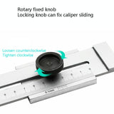 Portable Woodworking Scribing Ruler - 0-200Mm-1915198284851449861