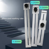 Portable Woodworking Scribing Ruler - 0-250Mm-1915198108346748929