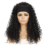 1B O Volume Hairband Wig Headgear - Sleek Black-1915198354988601350
