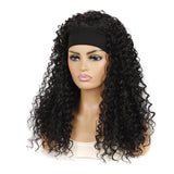 Floral Design Volume Hairband Wig In 1B C Colour-1915197842021027843