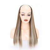 U-Shaped Long Straight Half Wig - 12H613 Colour-1915197876410126340
