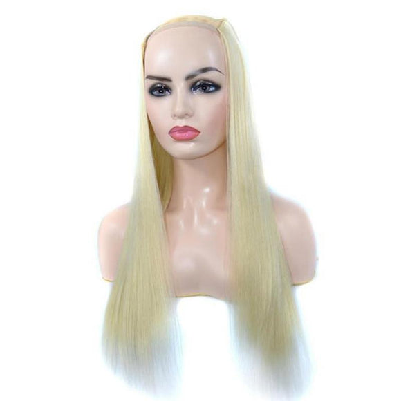 15 / 613 U-Shaped Long Straight Half Wig-1915197666845921281