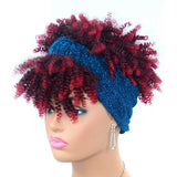 Explosive Style Curly Headscarf Wig - Small Size-1915197429402177539