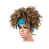 Gradient Small Curly Headscarf Wig In 9.Tjd2 1Bt27 Colour-1915197022865068040