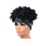 10 Gradient Small Curly Headscarf Wig In 1B Colour-1915198389650329608