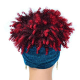 Gradient Small Curly Headscarf Wig In 11.Tjf4 1B Colour-1915198368800444420