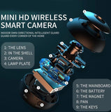 Small Wireless Security Camera With Night Vision - 1080P 5Ghz Remote - Matte Black-1915196685970182153