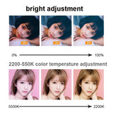 Adjustable 6 Led Ring Light With Strong Clip - 2M Desktop Computer Clip Light-1915198013538701316