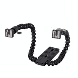 Adjustable Dual Arm Flash Bracket Mount For Hot Shoe-1915197659723993095