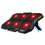 6-Fan Adjustable Rgb Laptop Cooling Base-1915198131620941824