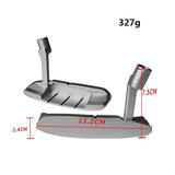 Kids Golf Putter Head - Single-Sided Zinc Alloy Practice Putter - Silver-1915196966845943813
