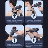 Black Storage Model Fitness Massager - Relax Muscles-1915198153473265669