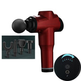 Portable Fascia Massage Gun For Muscle Relaxation - 6 Gears Red-1915196522149056516
