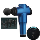 Portable Fascia Massage Gun For Muscle Relaxation - 6 Gears Blue-1915196530290200576