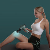 Portable Fascia Massage Gun For Muscle Relaxation - 12 Gears Green-1915196531993088004