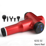 Portable Fascia Massage Gun For Muscle Relaxation - 32 Gears Red-1915196532437684229