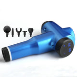 Portable Fascia Massage Gun For Muscle Relaxation - 32 Gears Blue-1915196517447241729