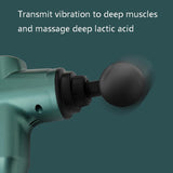 Portable Fascia Massage Gun For Muscle Relaxation - 32 Gears Black-1915196530818682882