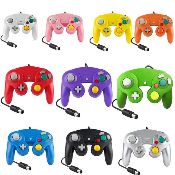 2-Pack Wired Vibrating Game Controller For Nintendo Ngc / Wii - Silver-1915197028946808833