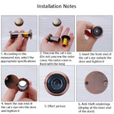 2-Pack Wide-Angle Security Door Viewer - Anti-Tiny Hd Glass Lens - 200 Degree - Green Bronze-1915197825134759942