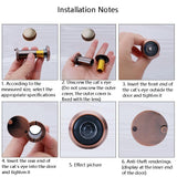 2-Pack Wide-Angle Security Door Viewer - Anti-Tiny 200 Degree Hd Glass Lens - Bright Gold 16Mm-1915197640220479494
