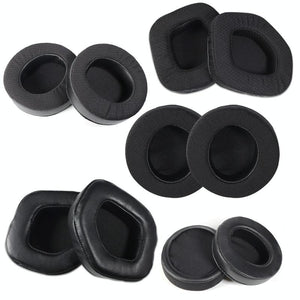 Pair Of Black Lambskin Headset Covers For Alienware Aw988-1915197639956238337