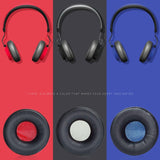 2-Pack Leather Headphone Covers For Jabra Revo Wireless - Black Net-1915198265410850820