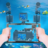 Underwater Dual Handheld Grip For Gopro Hero9 / 8 / 7 - Red-1915197962196226055