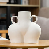 Large Unglazed Ceramic Vase For Home Decor And Dried Flower Arrangements-1915198260918751232